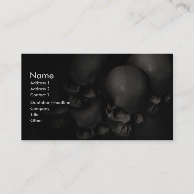 Darkness Falls Business Card (Front)