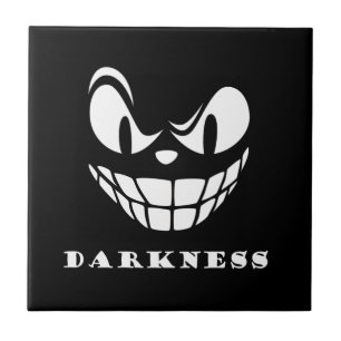 Darkness monster face ceramic tile