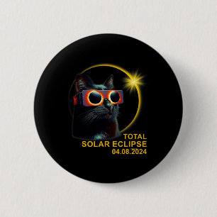 Darkness My Friend Solar Eclipse April 8 2024 Funn 6 Cm Round Badge