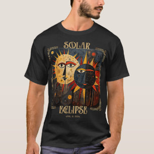 Darkness My Old Friend Cat Solar Eclipse April 08 T-Shirt