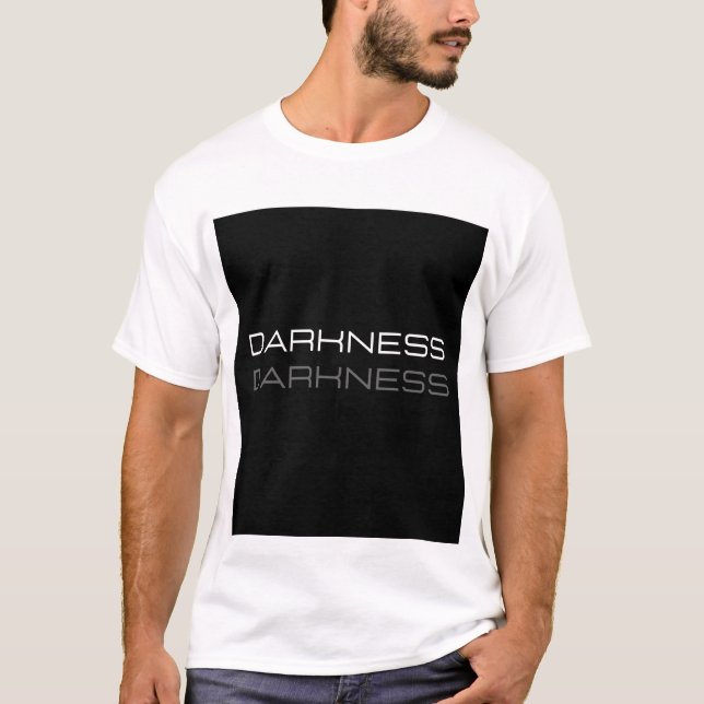 DARKNESS. TEXT PRINTED T-SHIRT (Front)