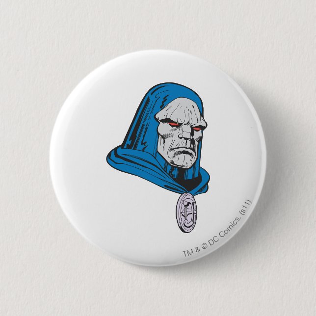 Darkseid Head Shot 6 Cm Round Badge (Front)