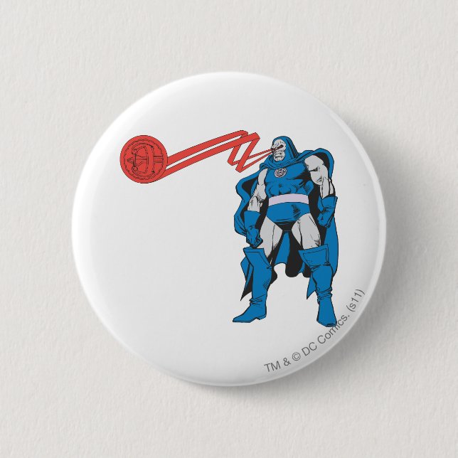 Darkseid Uses Psionic Powers 6 Cm Round Badge (Front)