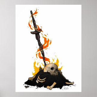 darksouls bonfire  poster