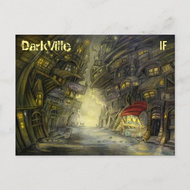 DarkVille postcard by Mike Winterbauer (Front)