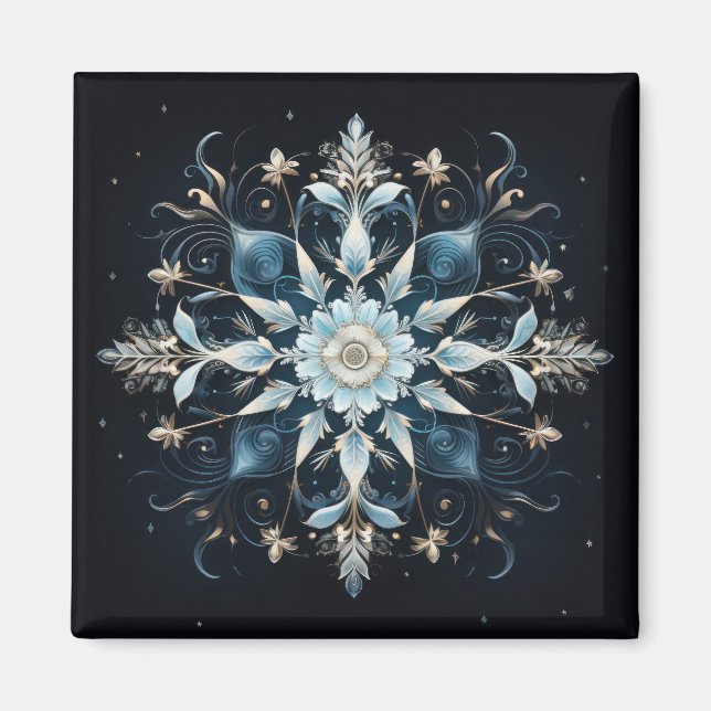 Darkworld Snowfall Enigma Magnet (Front)