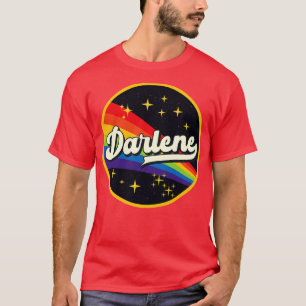 Darlene Rainbow In Space Vintage Style T-Shirt