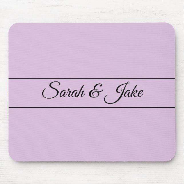 Darling Couple Lavender Mouse Pad (Front)