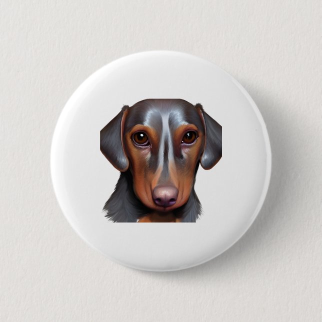 Darling Dachshund   6 Cm Round Badge (Front)