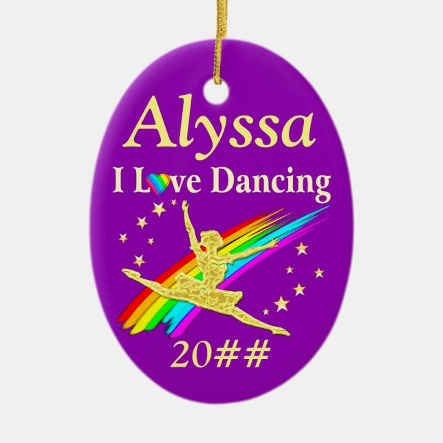 DARLING DANCER PERSONALIZED ORNAMENT (Front)