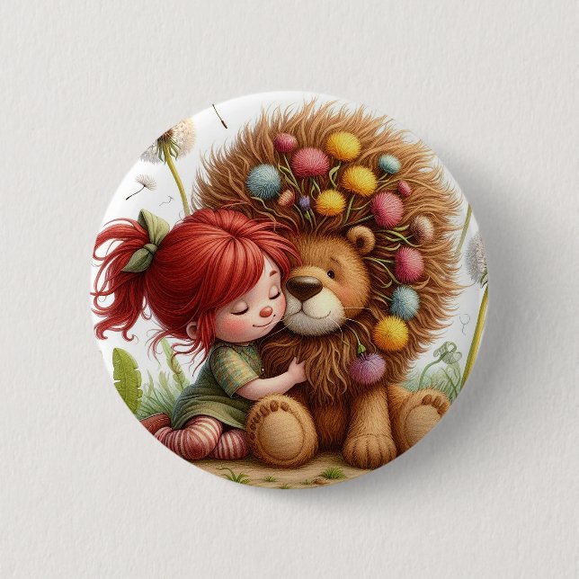 Darling Dandelion 6 Cm Round Badge (Front)