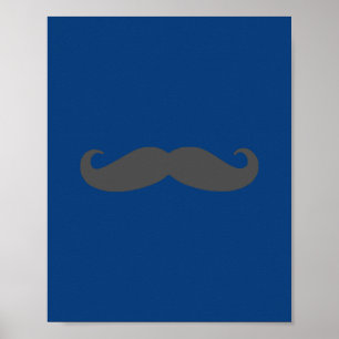 Darling Dapper Moustache Nursery Wall Art