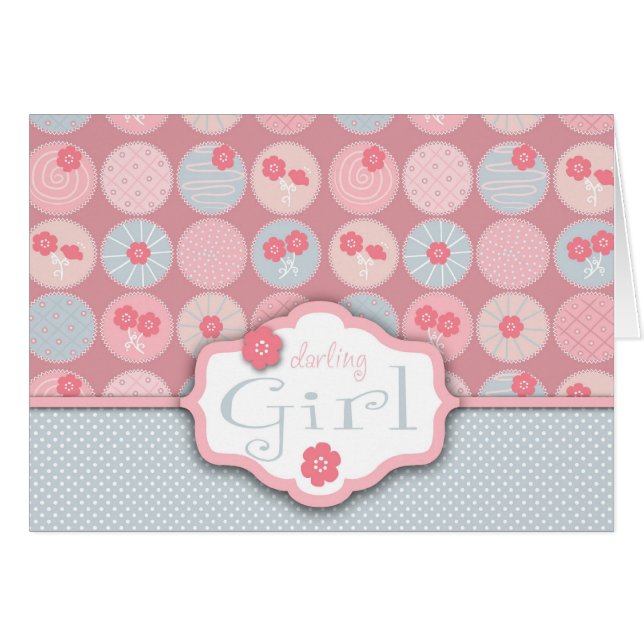 Darling Girl Card (Front Horizontal)