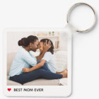 Darling Heart Personalised Photo Keychain