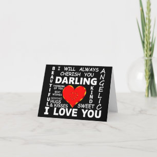 Darling I Love You Card