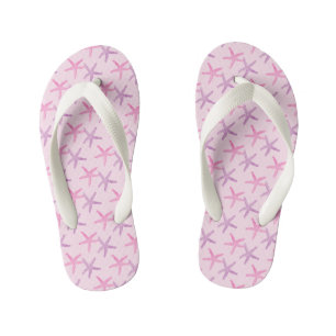 Darling Pink and Purple Starfish Kid's Thongs