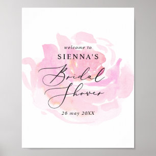 Darling Rose Bridal Shower Welcome Poster