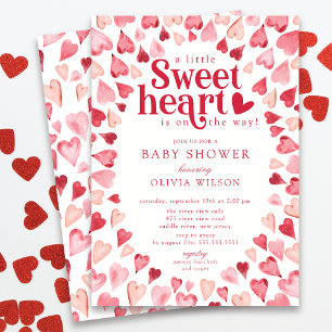 Darling Sweetheart Baby Shower Invitation