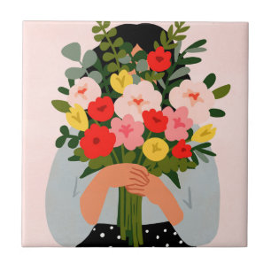 Darling Valentine II Ceramic Tile