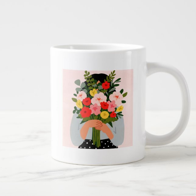 Darling Valentine II Large Coffee Mug (Right)