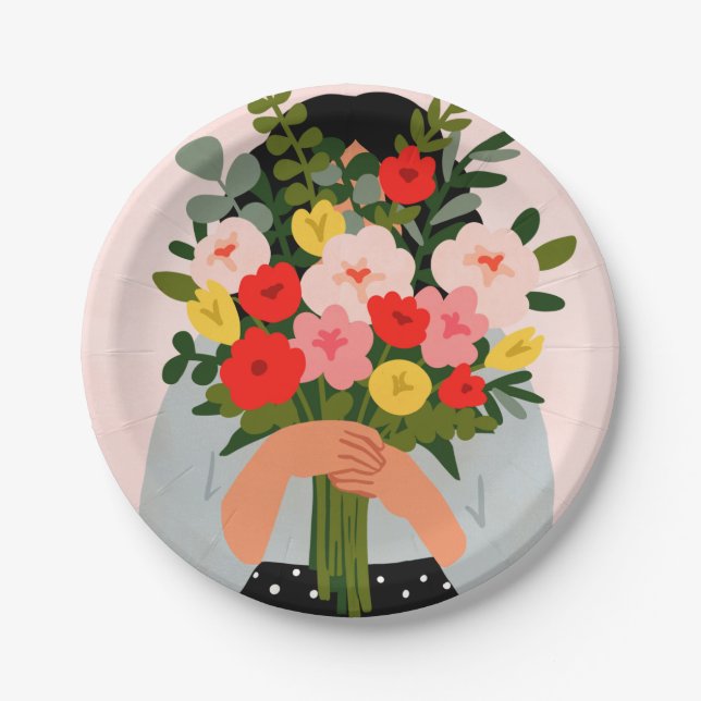 Darling Valentine II Paper Plate (Front)