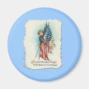Darling Vintage Americana Design Magnet