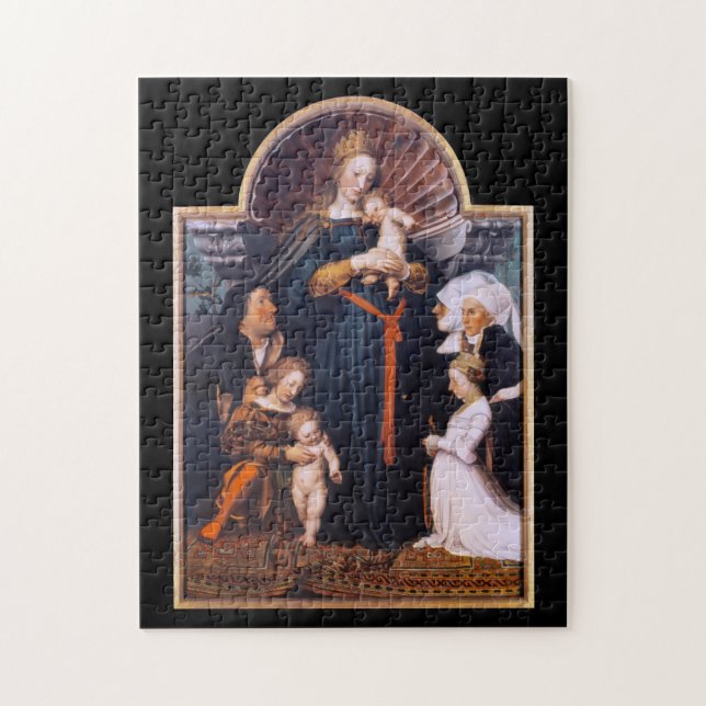Darmstadt Madonna, Holbein the Younger Jigsaw Puzzle (Vertical)