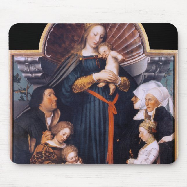 Darmstadt Madonna, Holbein the Younger Mouse Pad (Front)
