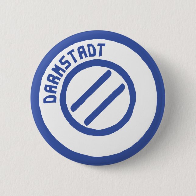 darmstadt poststempel 6 cm round badge (Front)