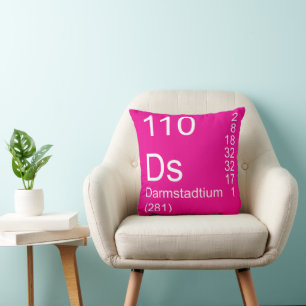 Darmstadtium Throw Pillow