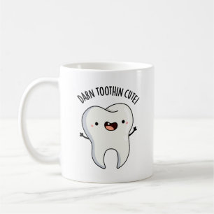Darn Tooth-in Cute Funny Tooth Pun  Coffee Mug