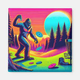 Darn Trees Bigfoot Disc Golf Humour Magnet