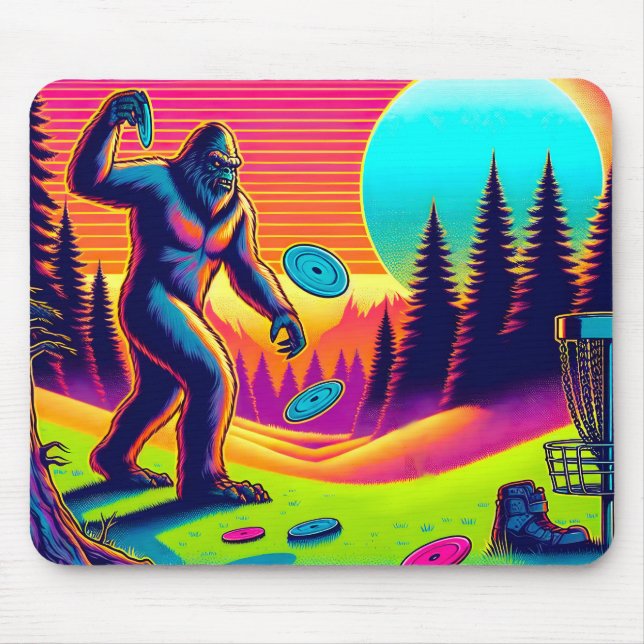 Darn Trees | Bigfoot Disc Golf Humour Mouse Pad (Front)