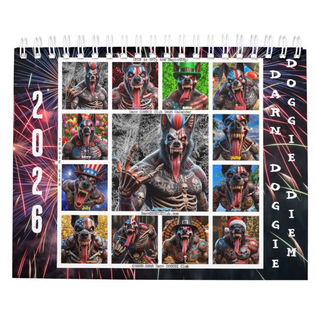 DarnDOGGIEClub 2026 Calendar (Back)