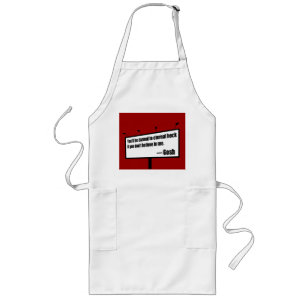 Darned to Eternal Heck funny apron