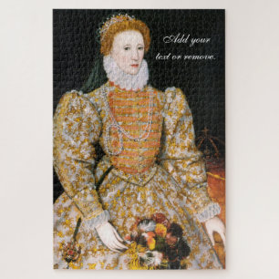 "Darnley Portrait" Queen Elizabeth 1 England 1575, Jigsaw Puzzle