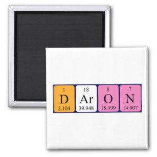 Daron periodic table name magnet
