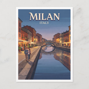 Darsena di Milano, Milan Italy Gift Postcard