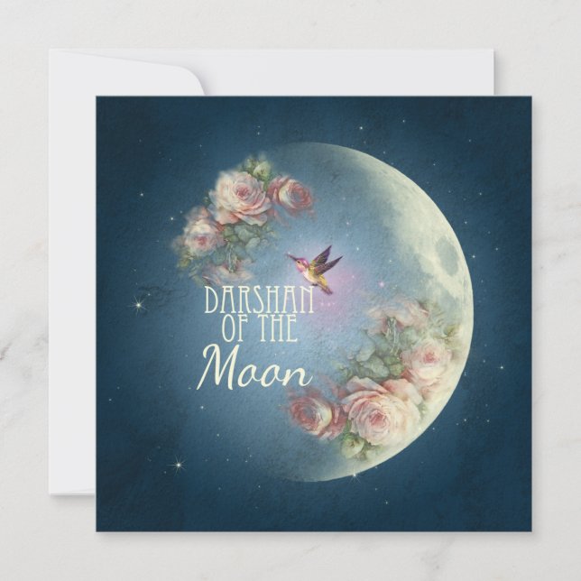 DARSHAN of the Moon - Greeting Card (Front)