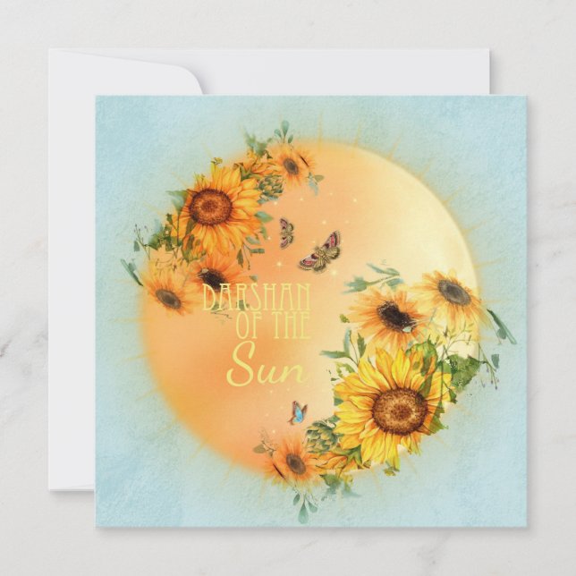 DARSHAN of the Sun - Greeting Card (Front)