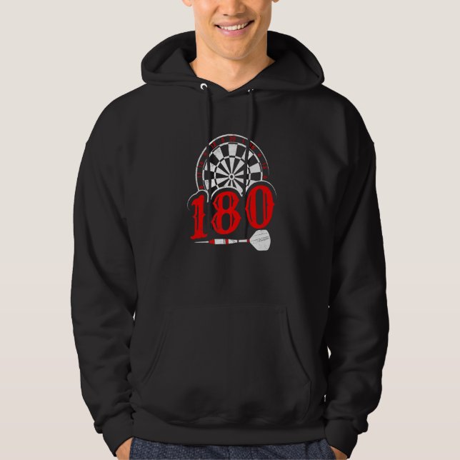 Dart 180 dartboard dart flight 180 darts Premium Hoodie (Front)