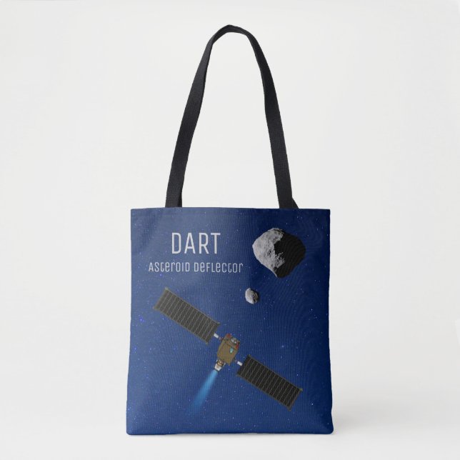 DART Asteroid Deflecting Spacecraft Tote Bag (Front)