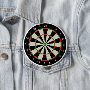 Dart Board 10 Cm Round Badge