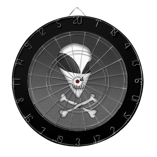 Dart Board - Area 51 Skull & Crossbones (Front)