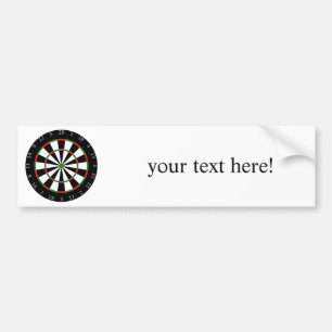 Dart Board Bumper Sticker