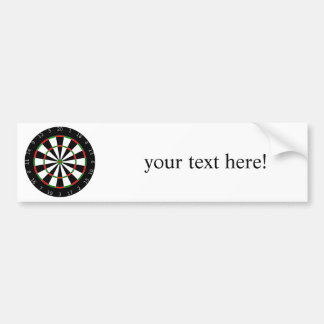 Dart Board Bumper Sticker