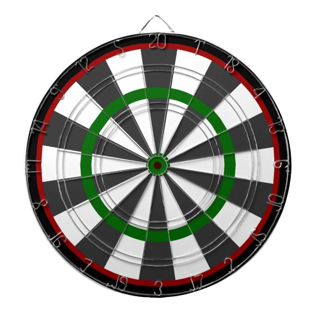 Dart Board/Green and Black Dartboard (Front)