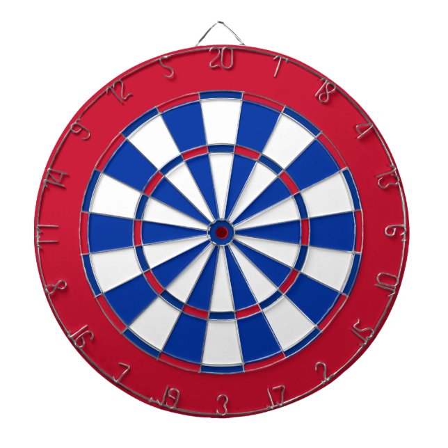 Dart Board in New York Hockey Colours (Front)