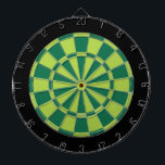 Dart Board: Lime, Green, And Black Dartboard<br><div class="desc">Lime,  Green,  And Black Coloured Dart Board Game Including 6 Brass Darts</div>