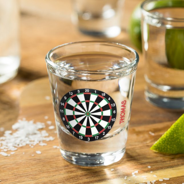Dart Board Personalised Shot Glass (Creator Uploaded)